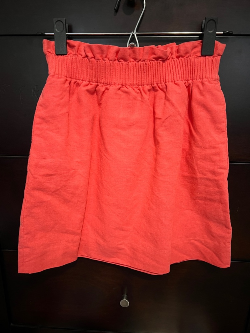 J Crew - Coral Cinch-Waist Skirt